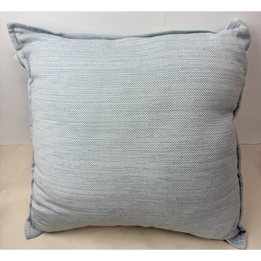 Hotel Collection $120 Light Blue 100% Cotton 20x20” Decorative Pillow